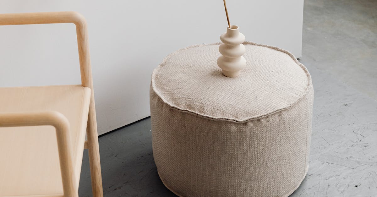 What are Moroccan poufs filled with?